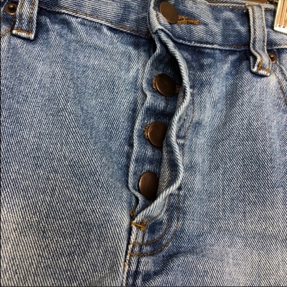 Forever 21 Denim Short Blue Distressed Destroyed - Picture 3 of 8
